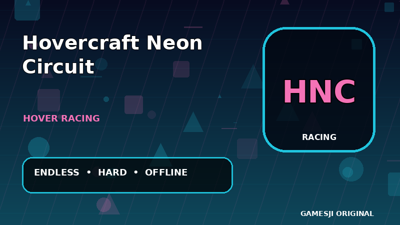 Hovercraft Neon Circuit