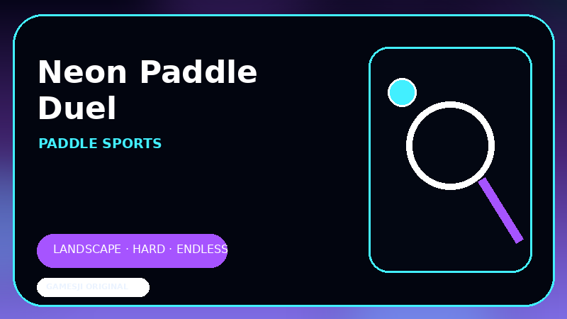 Neon Paddle Duel