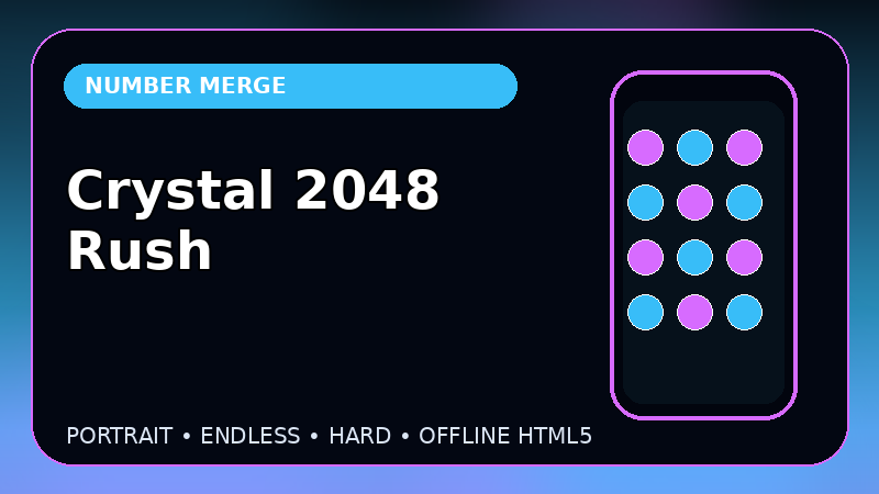Crystal 2048 Rush